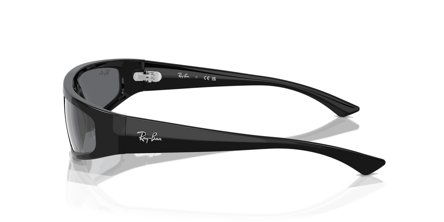 [Dark Grey Lenses, Polished Black Frame]