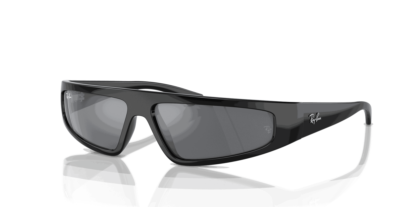 [Dark Grey Lenses, Polished Black Frame]