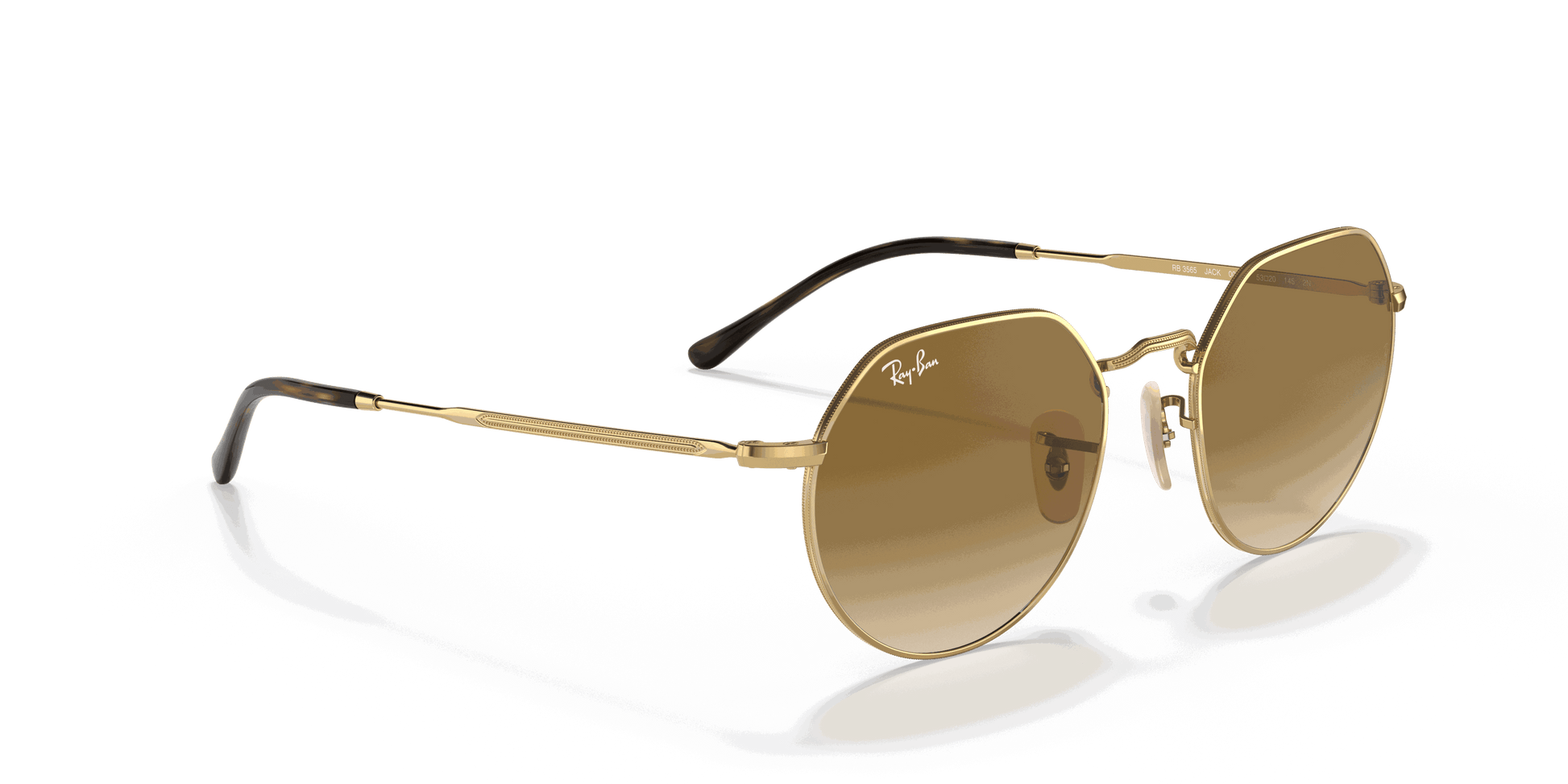 [Brown Lenses, Polished Arista Gold Frame]