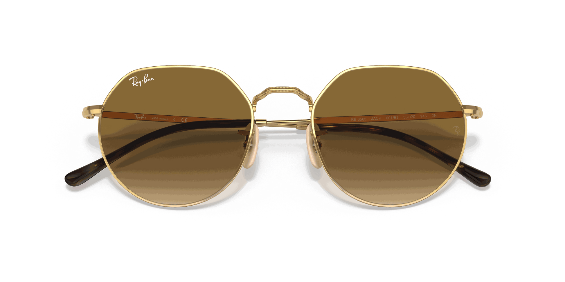 [Brown Lenses, Polished Arista Gold Frame]