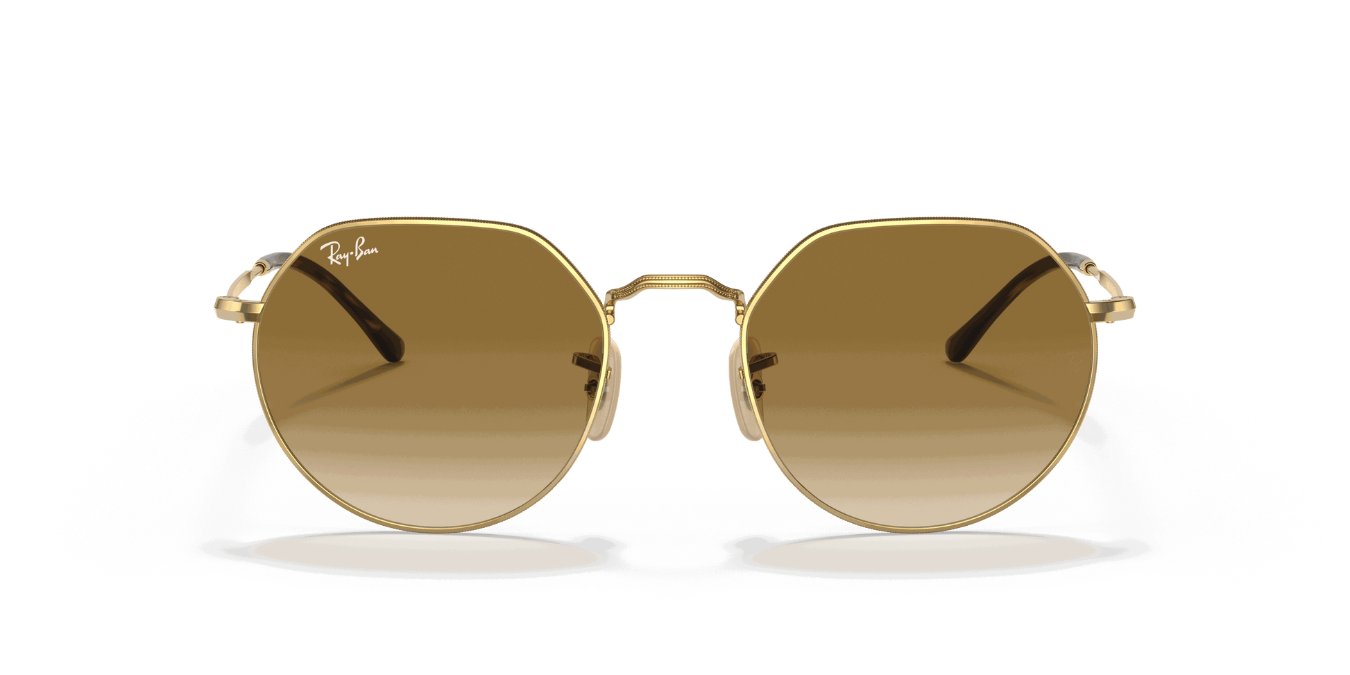 [Brown Lenses, Polished Arista Gold Frame]
