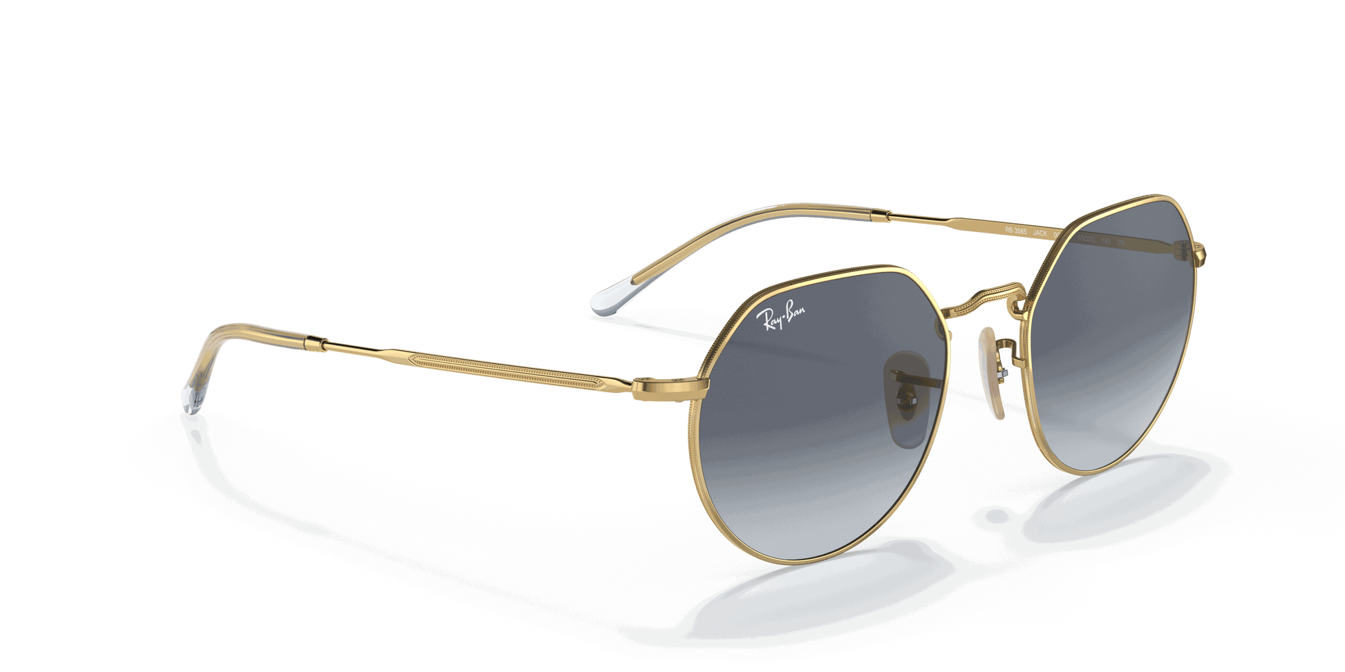 [Blue/Grey Lenses, Polished Arista Gold Frame]