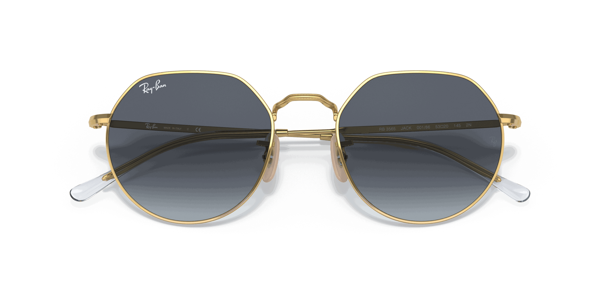 [Blue/Grey Lenses, Polished Arista Gold Frame]
