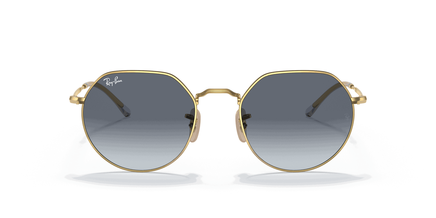 [Blue/Grey Lenses, Polished Arista Gold Frame]