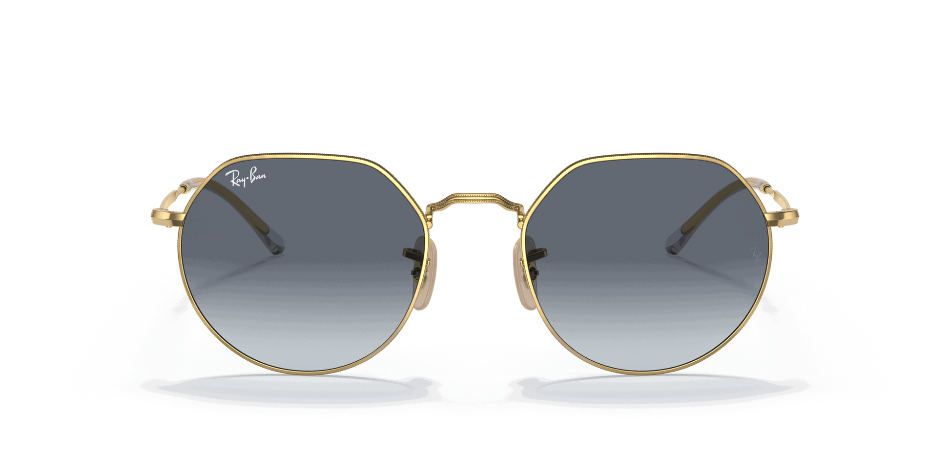 [Blue/Grey Lenses, Polished Arista Gold Frame]