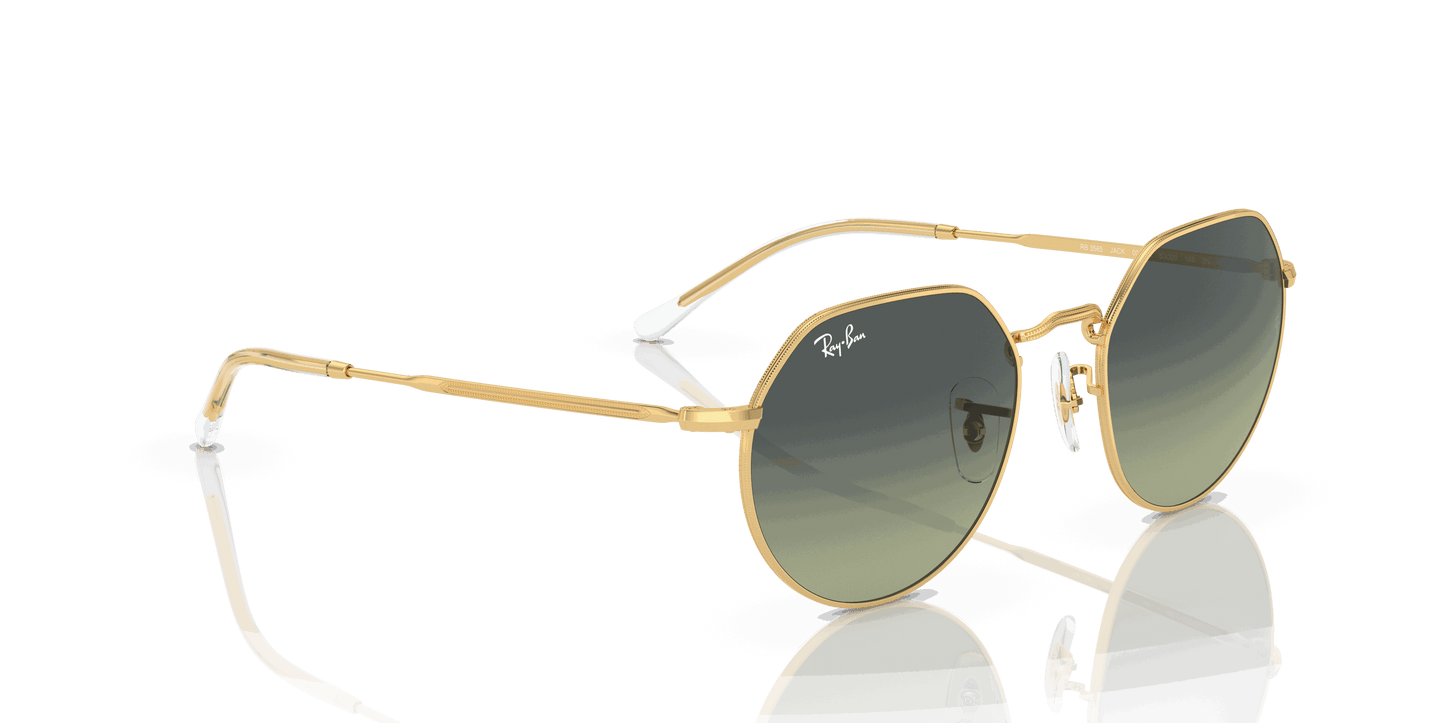 [Green Vintage Lenses, Polished Arista Gold Frame]