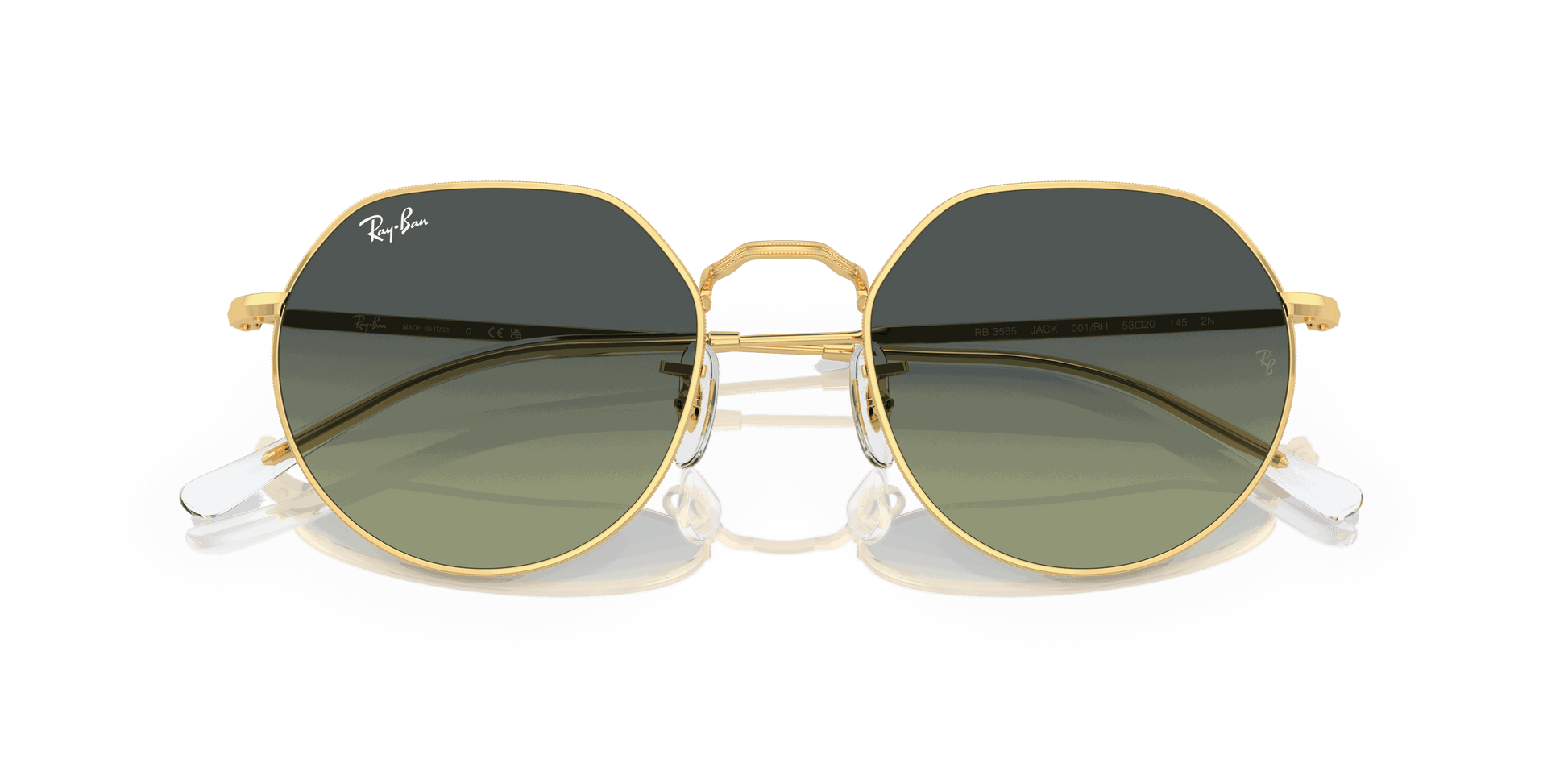 [Green Vintage Lenses, Polished Arista Gold Frame]
