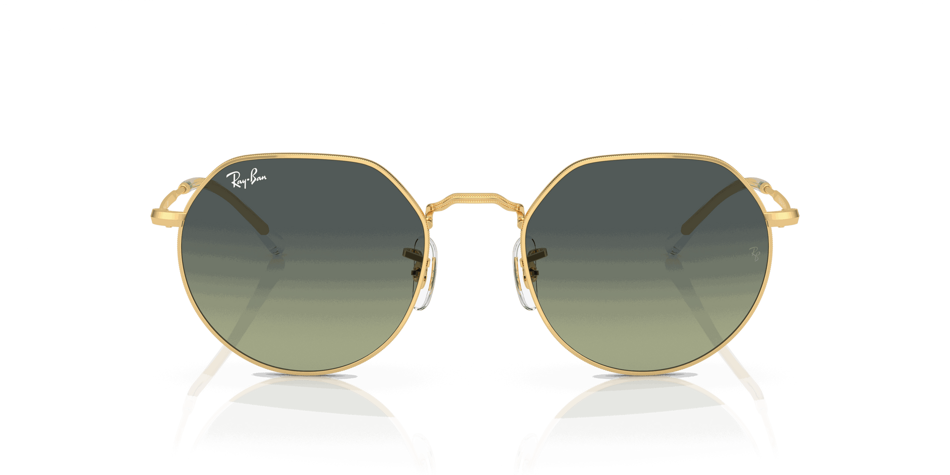 [Green Vintage Lenses, Polished Arista Gold Frame]