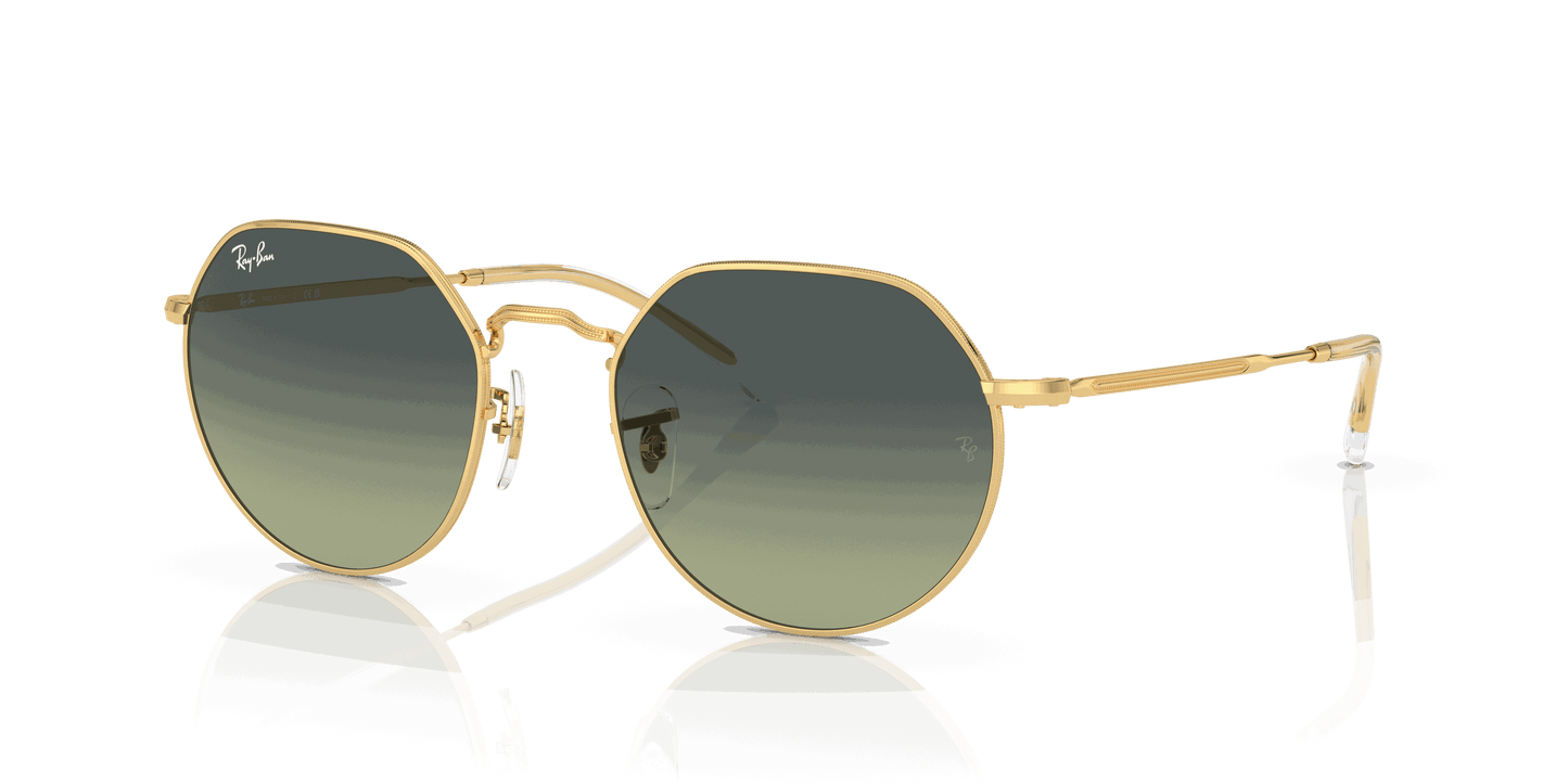 [Green Vintage Lenses, Polished Arista Gold Frame]