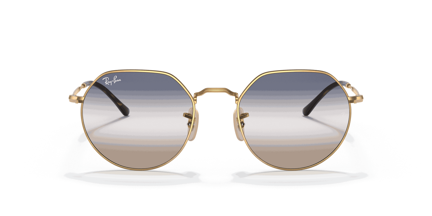 [Clear/Blue Lenses, Polished Arista Gold Frame]