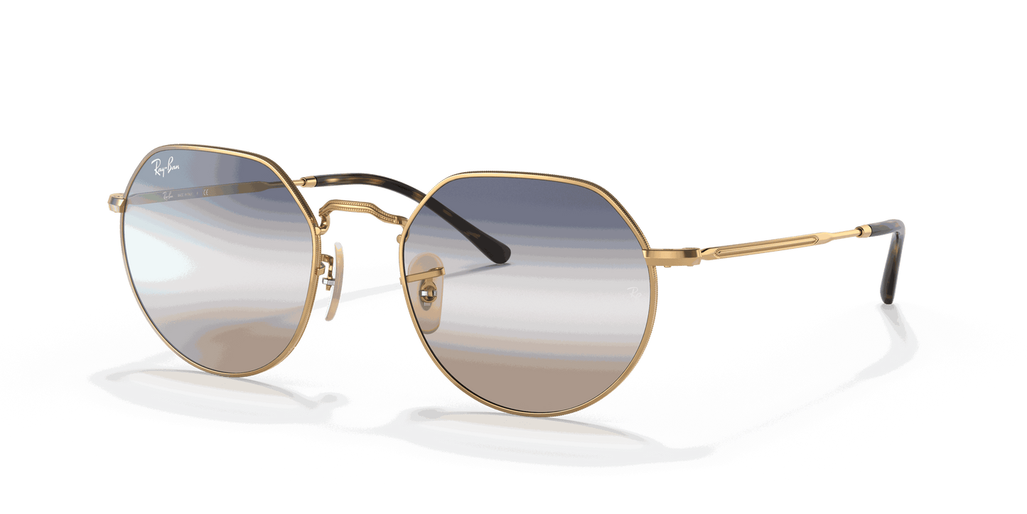 [Clear/Blue Lenses, Polished Arista Gold Frame]