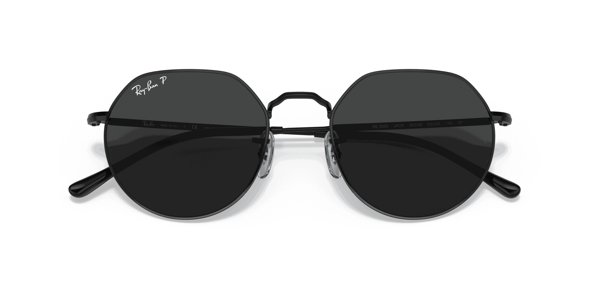 [Black Lenses, Polished Black Frame]