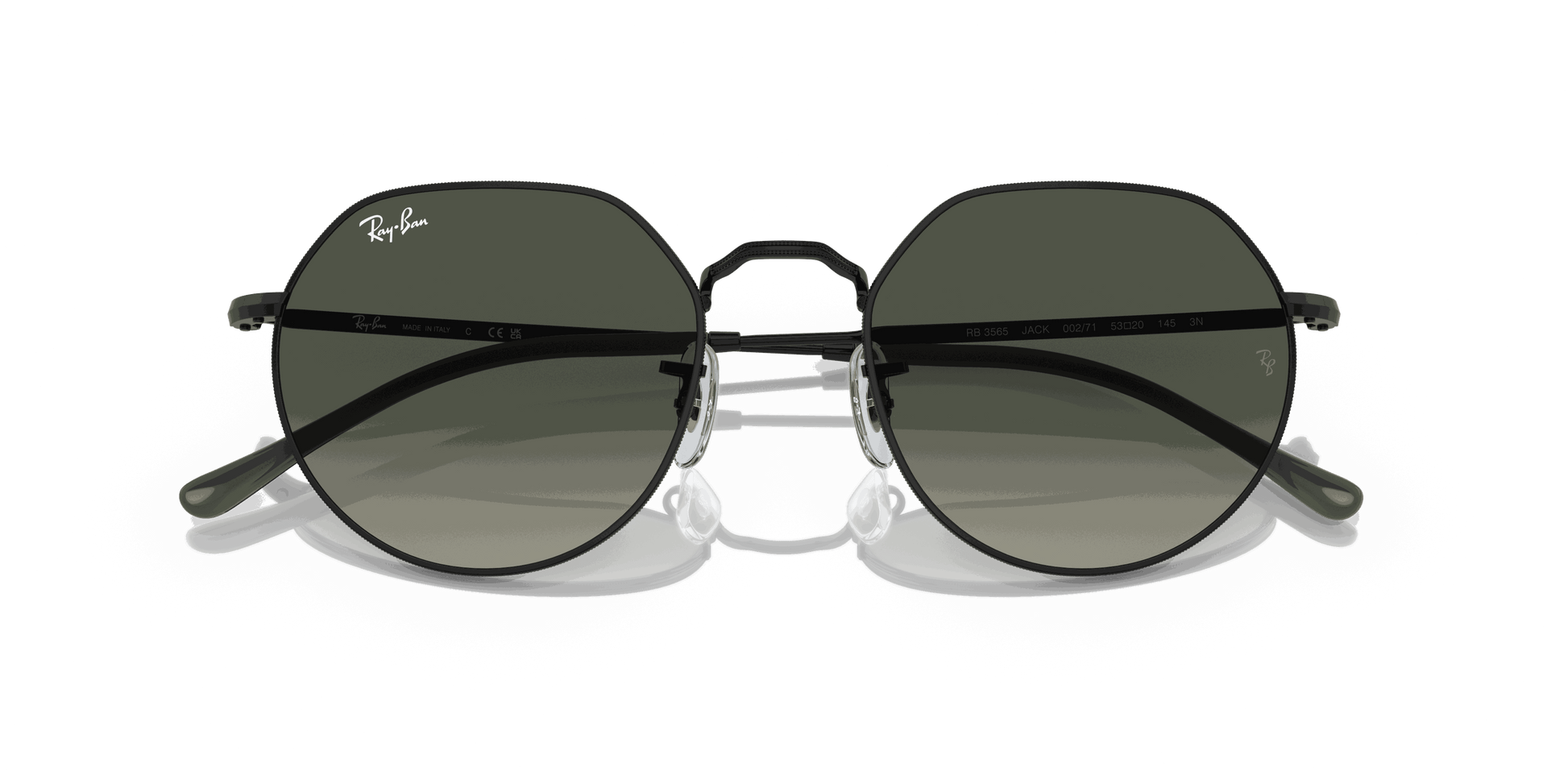 [Grey Lenses, Polished Black Frame]