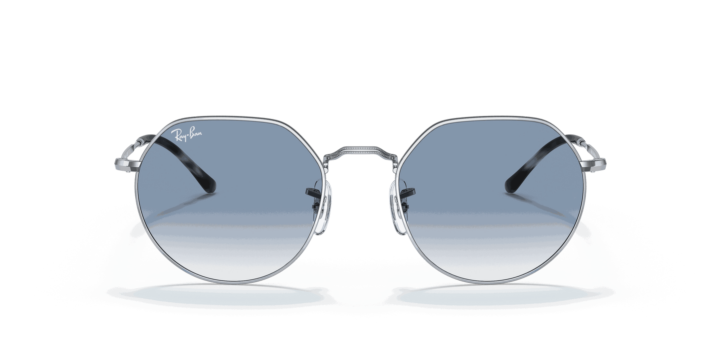 [Blue Lenses, Polished Silver Frame]