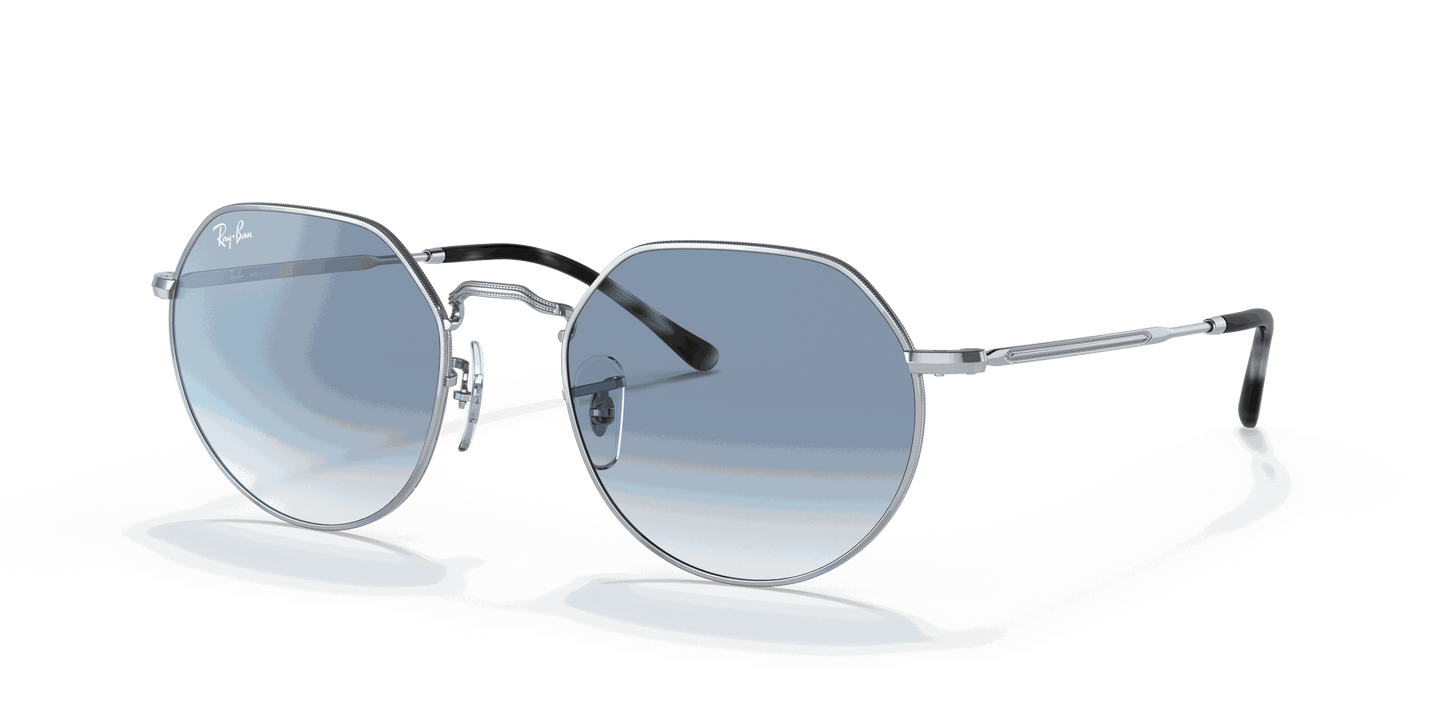 [Blue Lenses, Polished Silver Frame]
