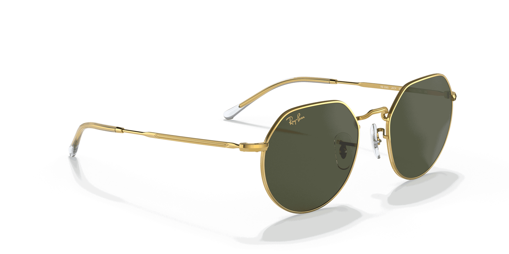 [Green Lenses, Polished Gold Frame]