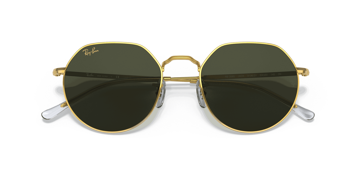 [Green Lenses, Polished Gold Frame]