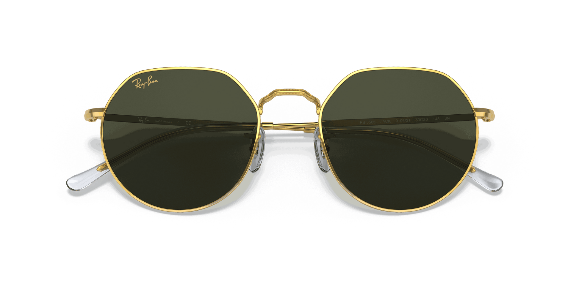 [Green Lenses, Polished Gold Frame]