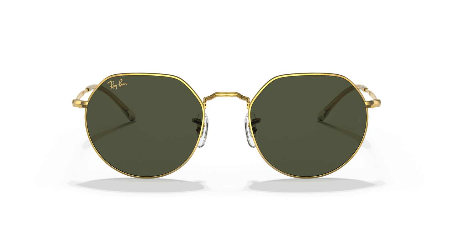 [Green Lenses, Polished Gold Frame]
