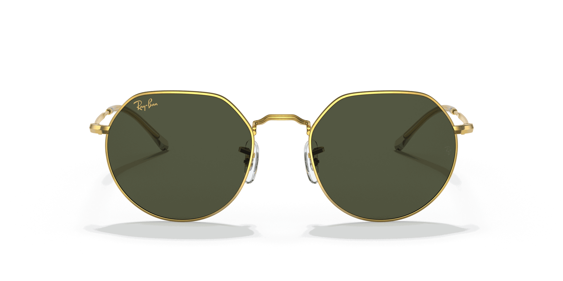 [Green Lenses, Polished Gold Frame]