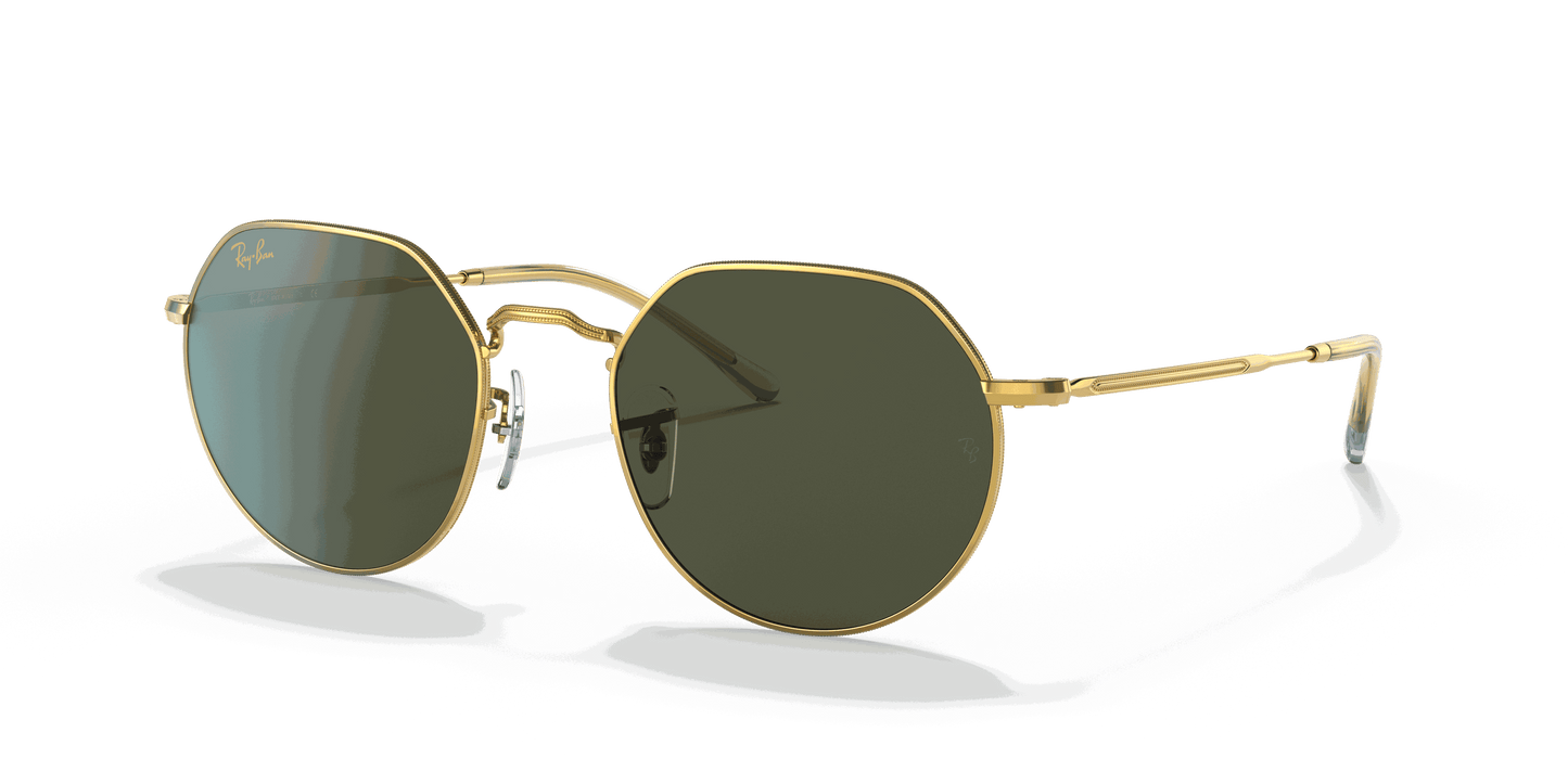 [Green Lenses, Polished Gold Frame]