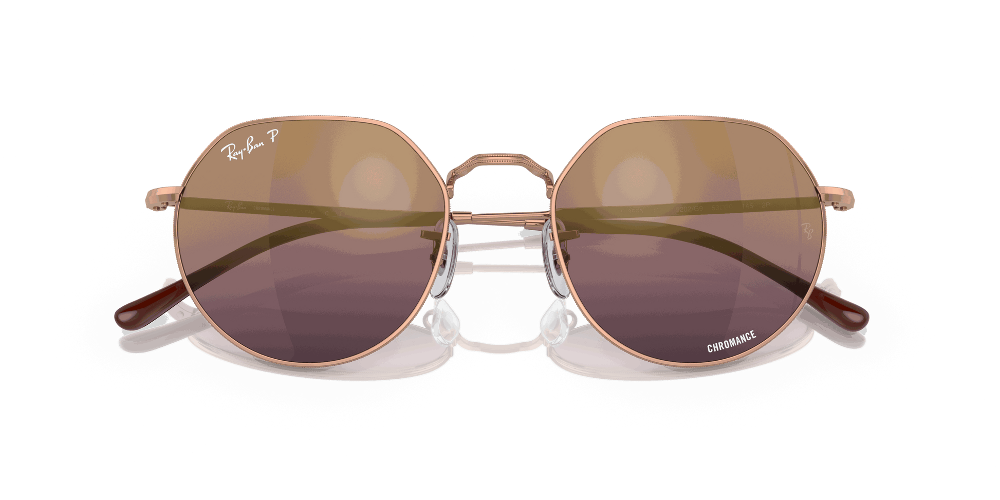 [Gold/Red Lenses, Polished Rose Gold Frame]