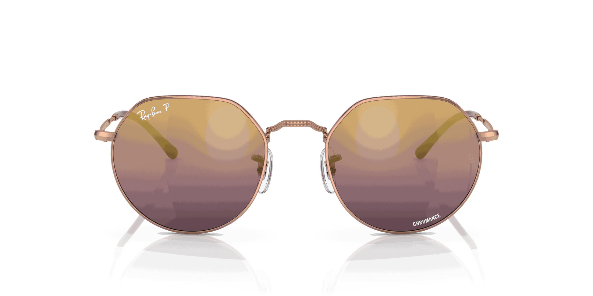 [Gold/Red Lenses, Polished Rose Gold Frame]