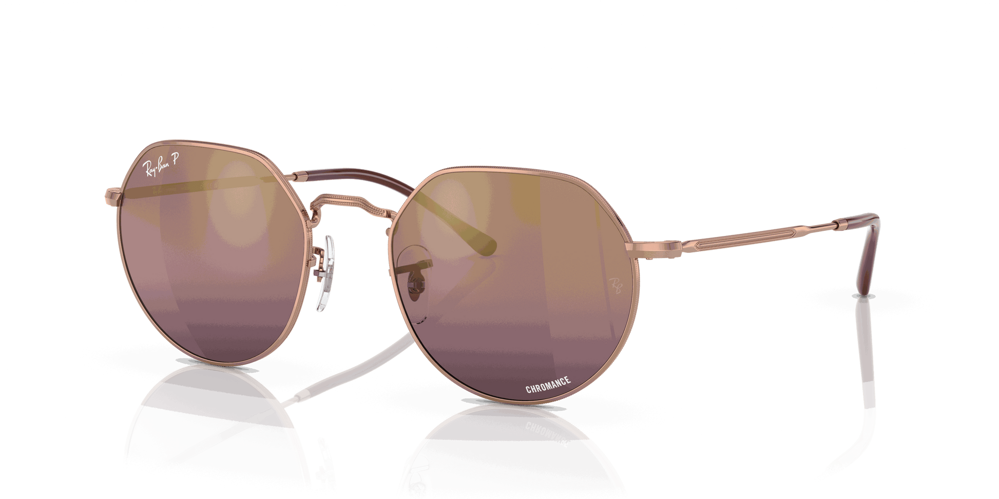 [Gold/Red Lenses, Polished Rose Gold Frame]