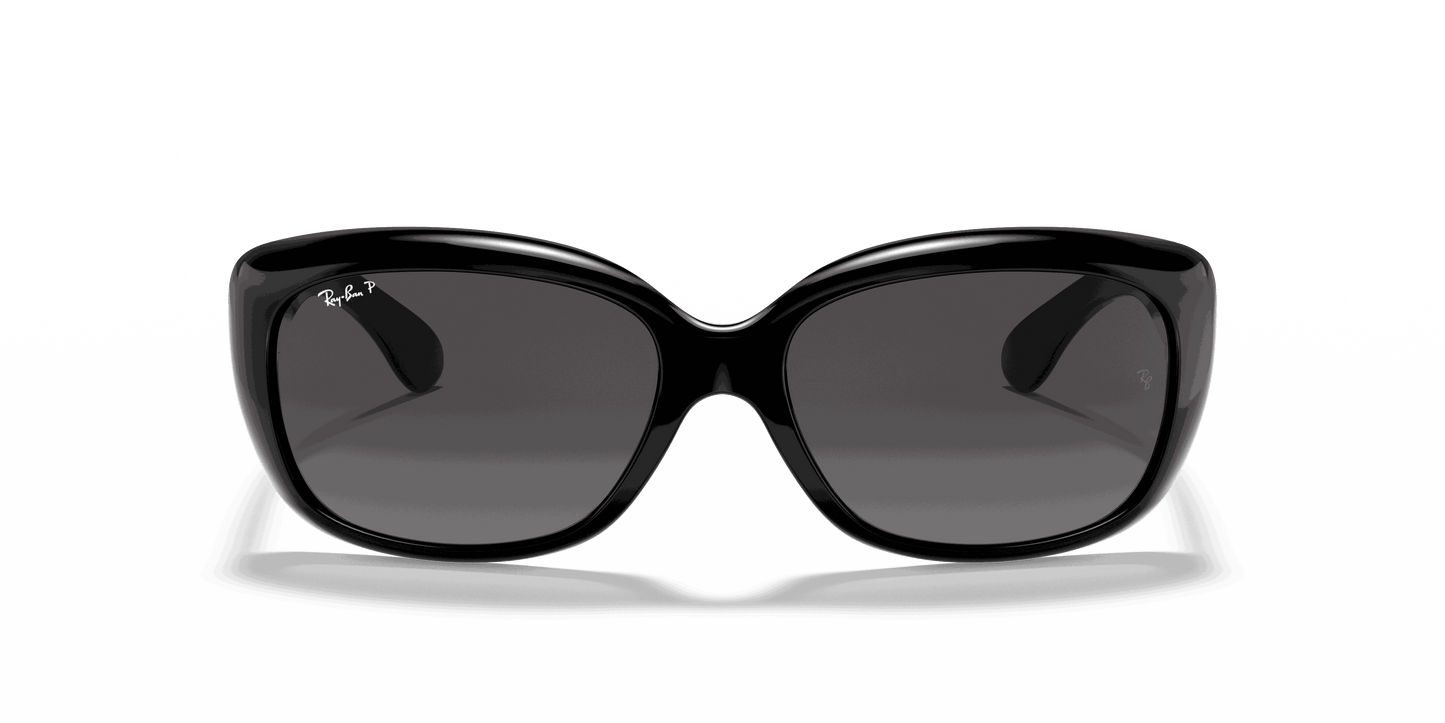 [Grey Lenses, Polished Black Frame]