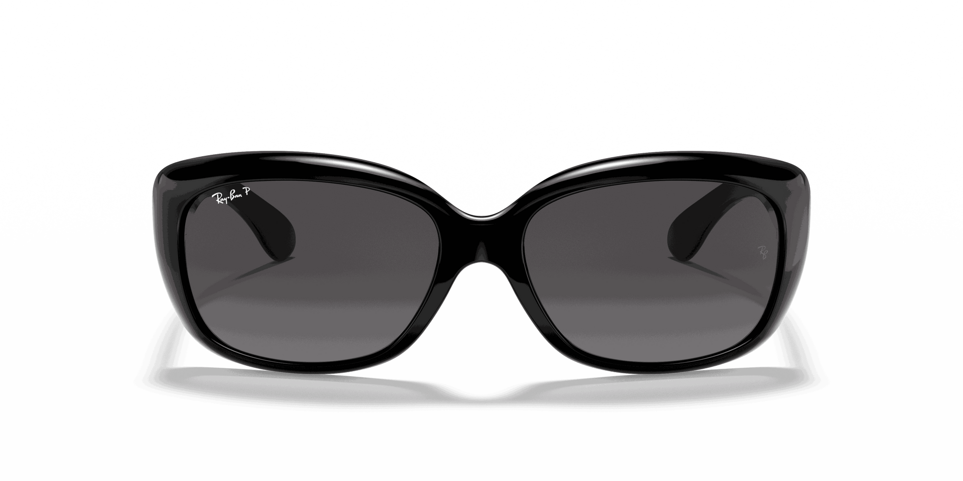 [Grey Lenses, Polished Black Frame]