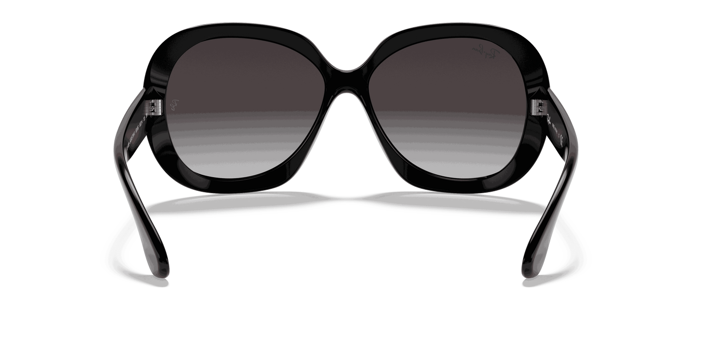 [Grey Gradient Lenses, Polished Black Frame]