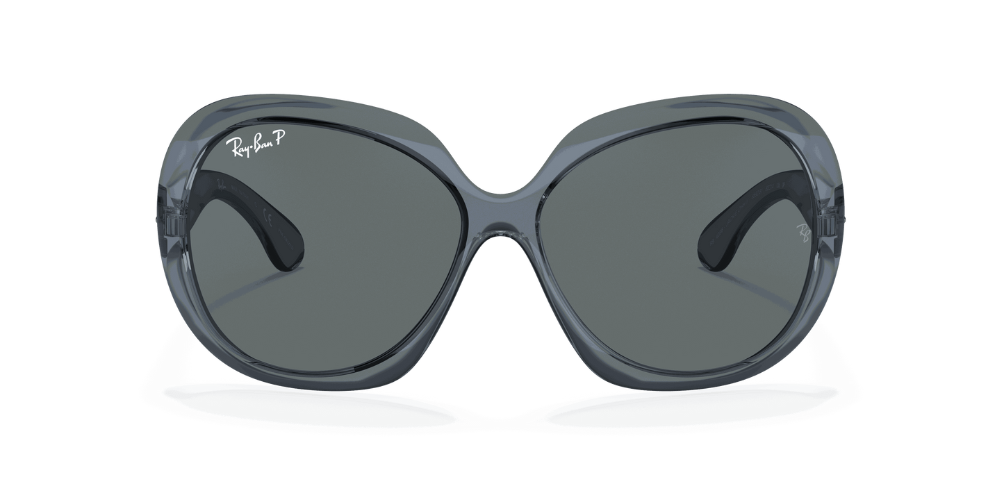 [Dark Grey Lenses, Polished Transparent Blue Frame]