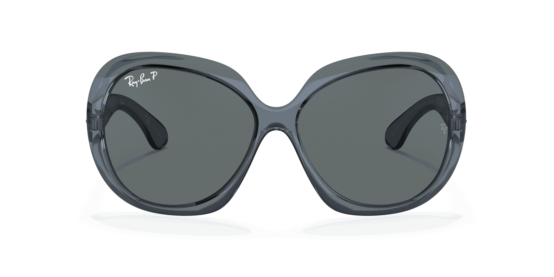 [Dark Grey Lenses, Polished Transparent Blue Frame]