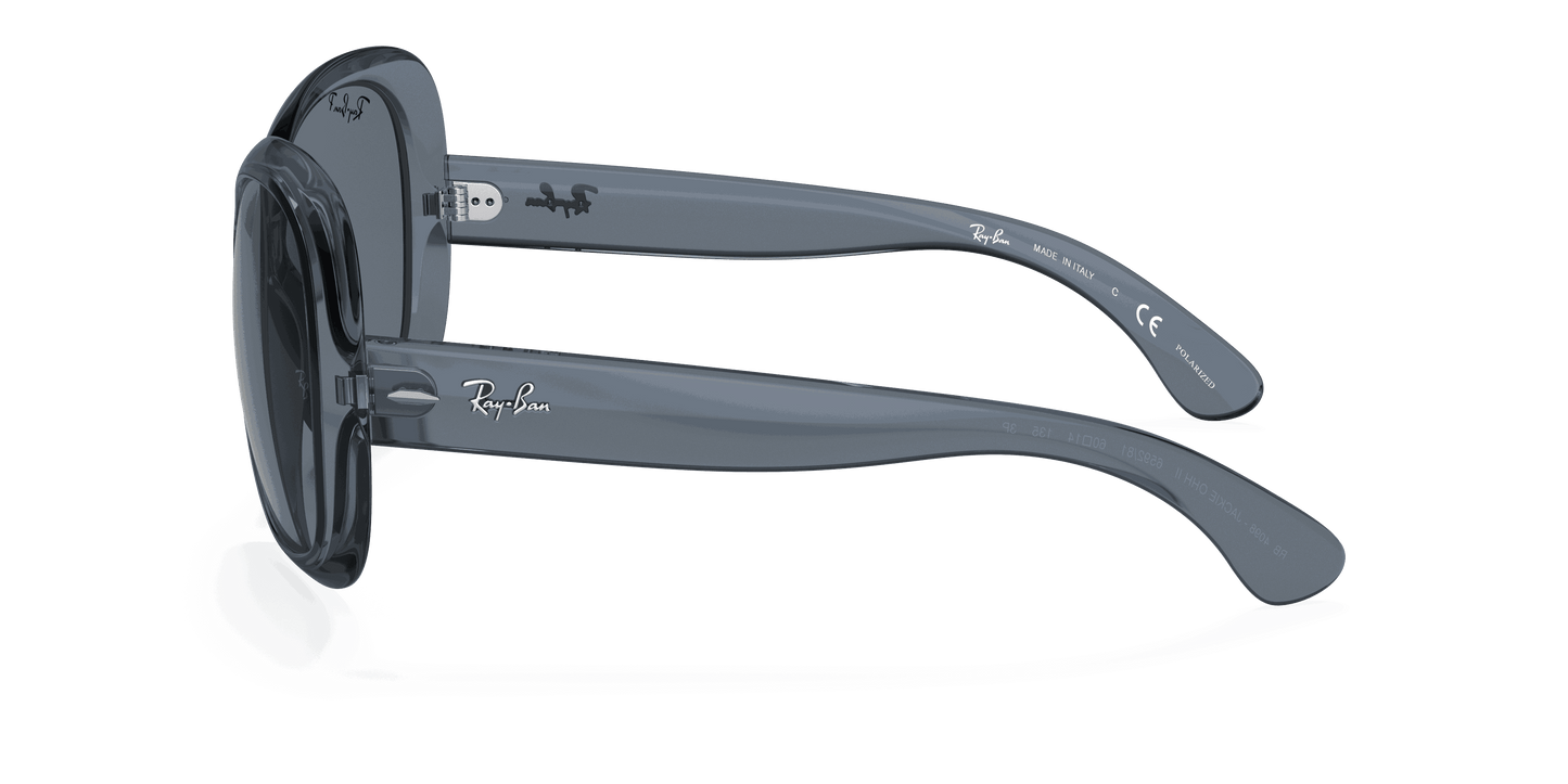 [Dark Grey Lenses, Polished Transparent Blue Frame]