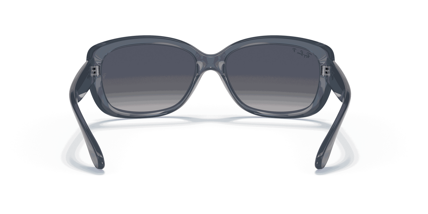 [Blue Gradient Polar Lenses, Polished Transparent Blue Frame]