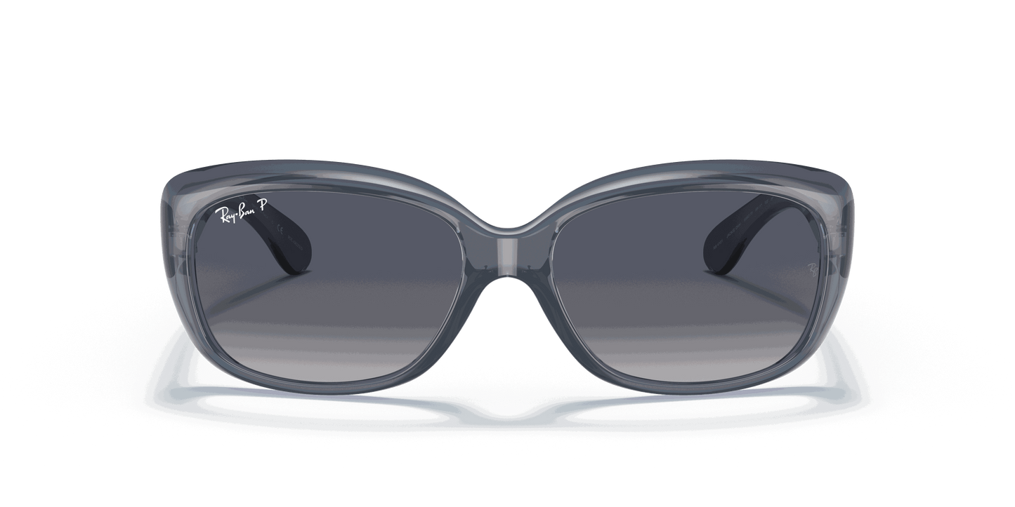 [Blue Gradient Polar Lenses, Polished Transparent Blue Frame]