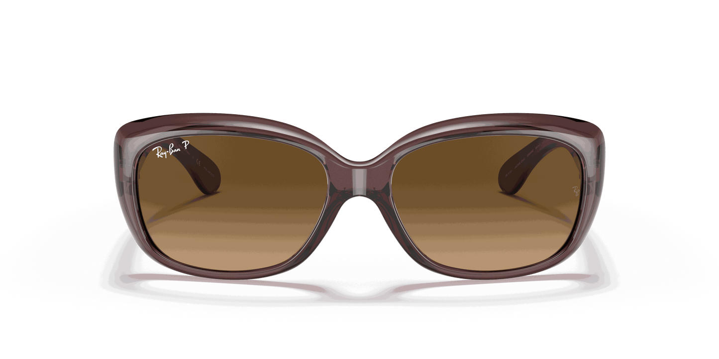 [Brown Gradient Polar Lenses, Polished Transparent Dark Brown Frame]