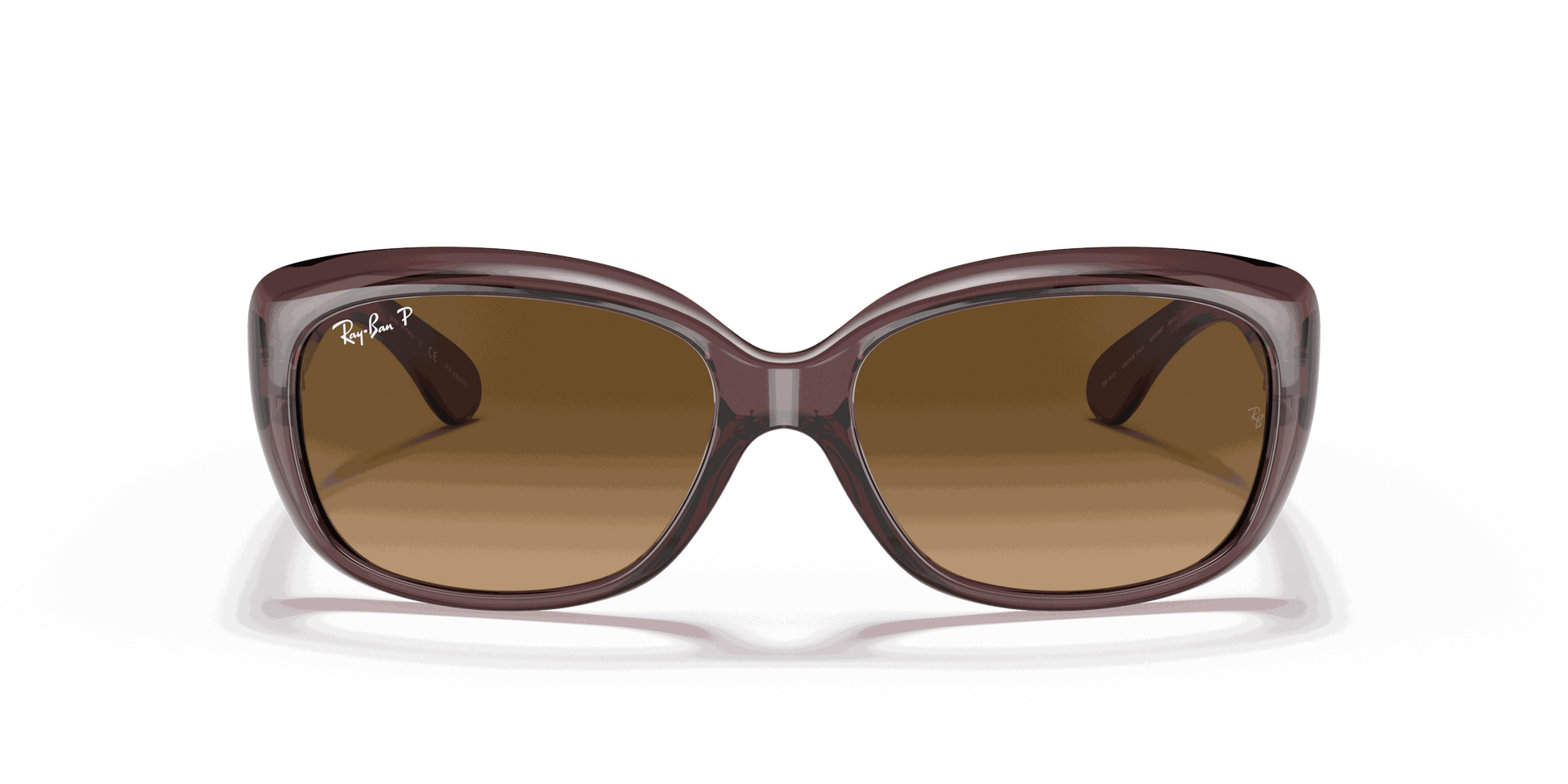 [Brown Gradient Polar Lenses, Polished Transparent Dark Brown Frame]