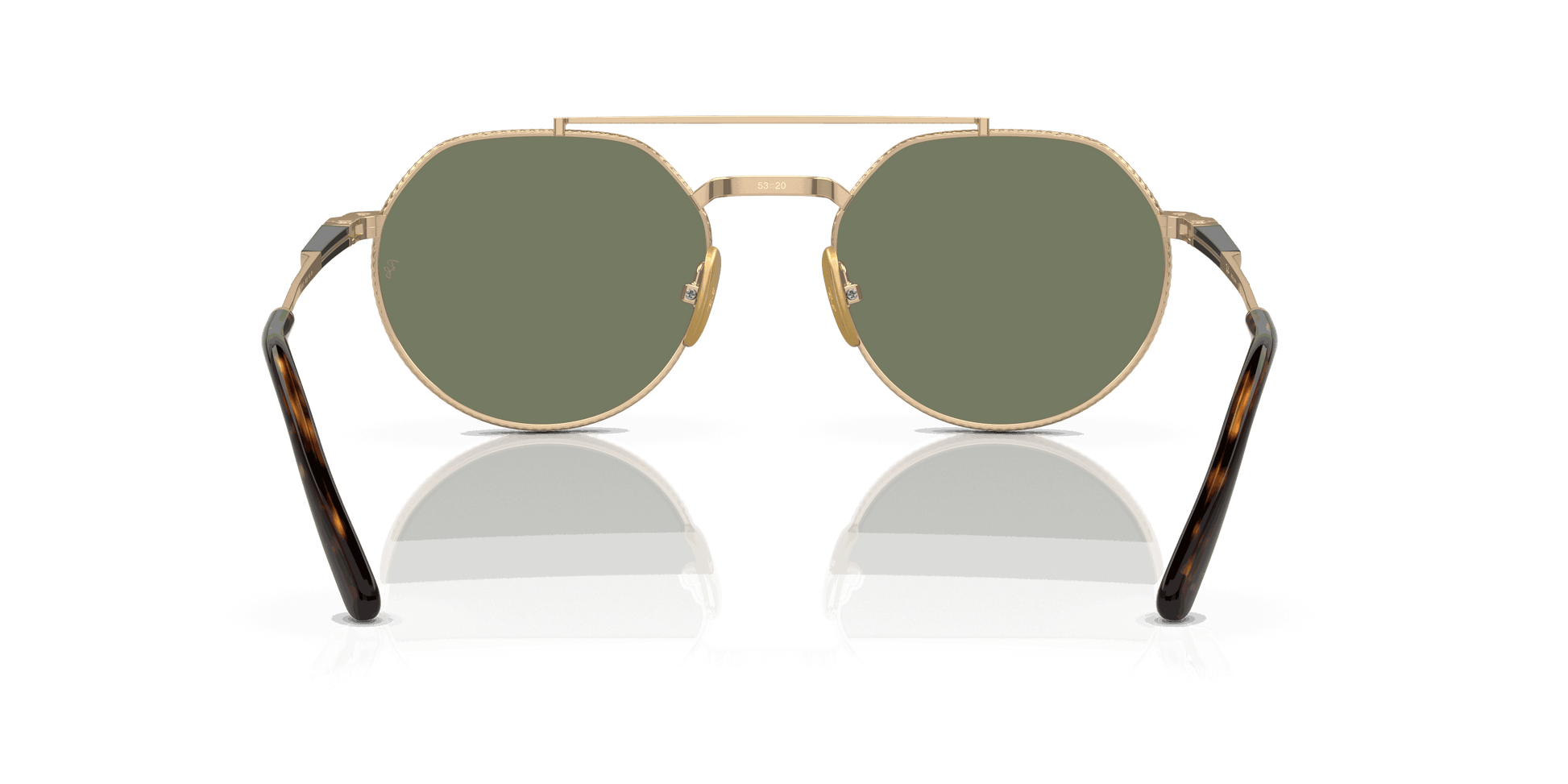 [Green Lenses, Polished Arista Gold Frame]