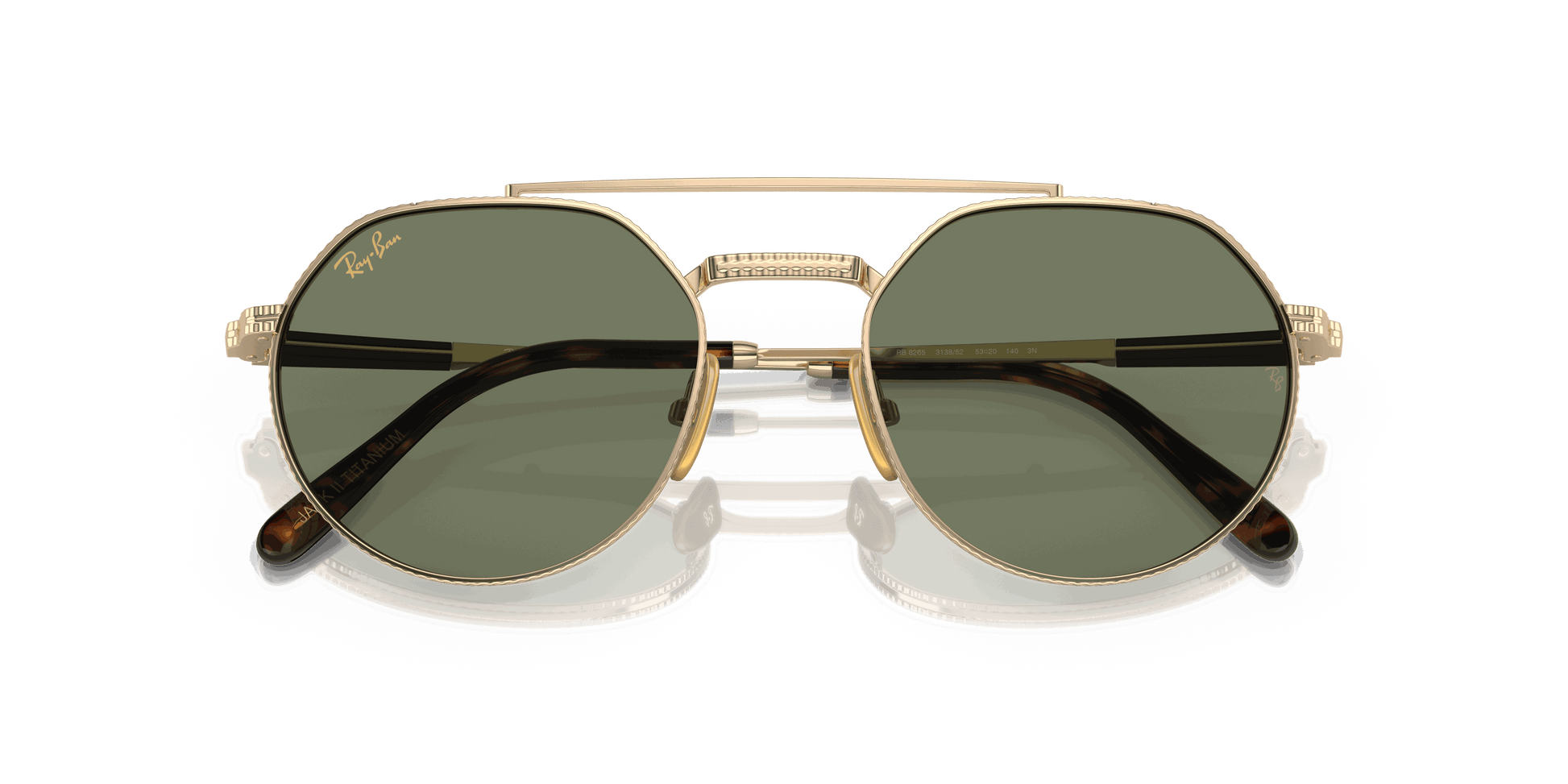 [Green Lenses, Polished Arista Gold Frame]