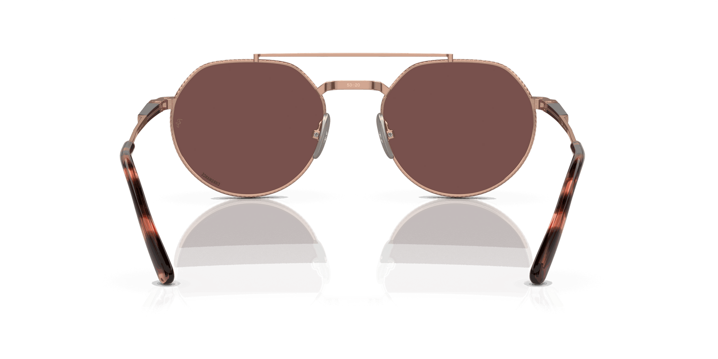 [Dark Violet Lenses, Polished Rose Gold Frame]