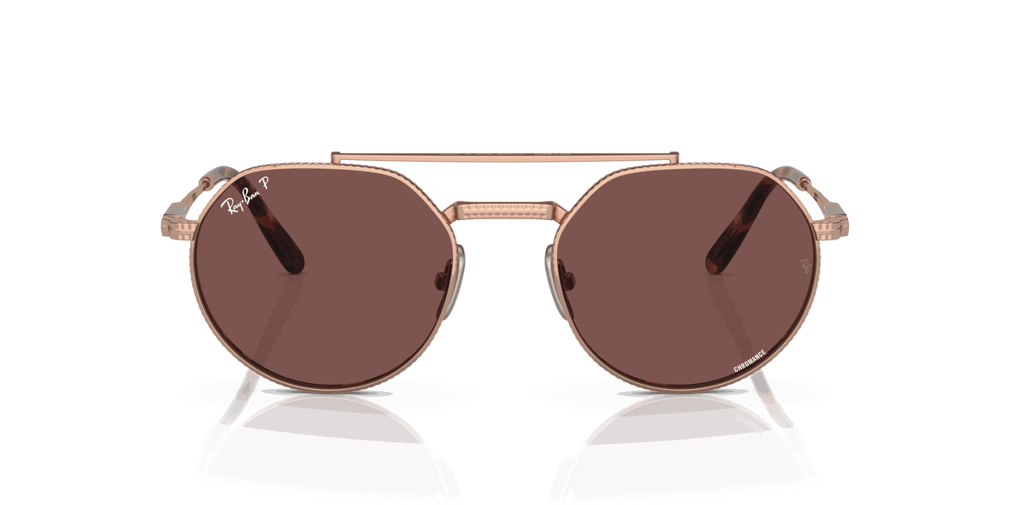 [Dark Violet Lenses, Polished Rose Gold Frame]