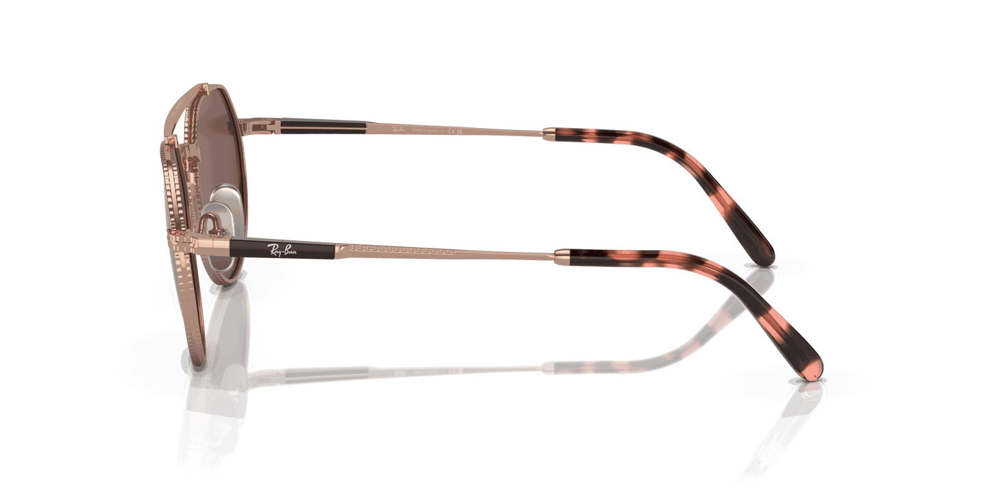 [Dark Violet Lenses, Polished Rose Gold Frame]