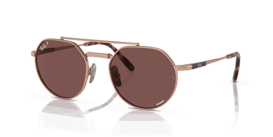 [Dark Violet Lenses, Polished Rose Gold Frame]