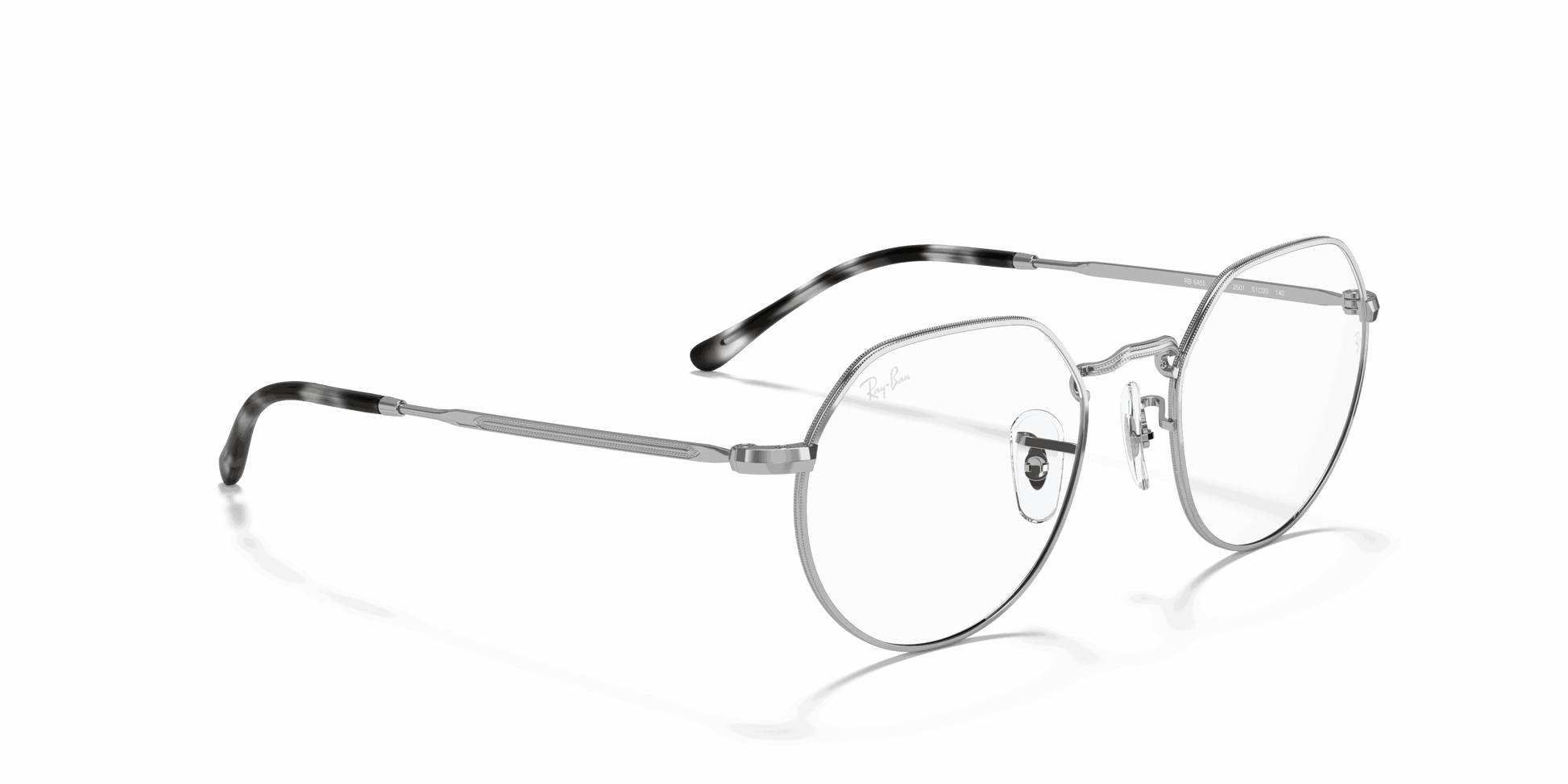 [Clear Lenses, Polished Silver Frame]