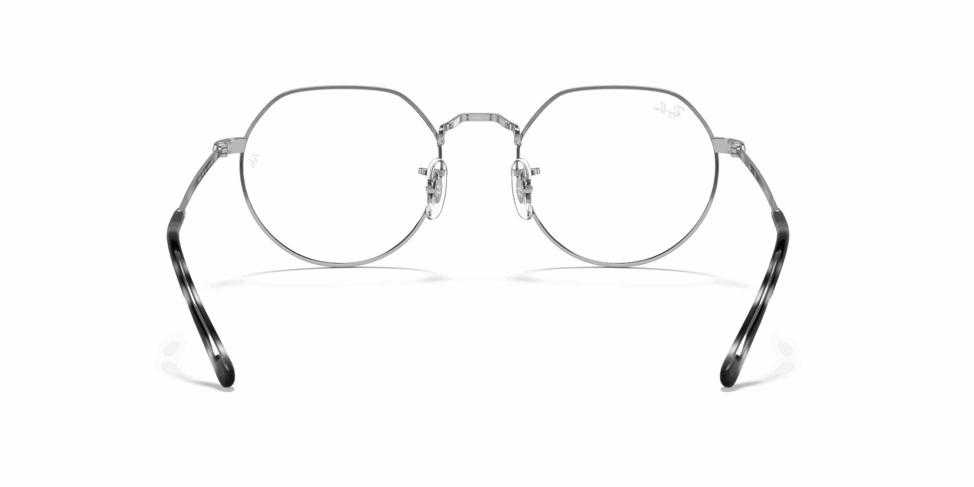 [Clear Lenses, Polished Silver Frame]