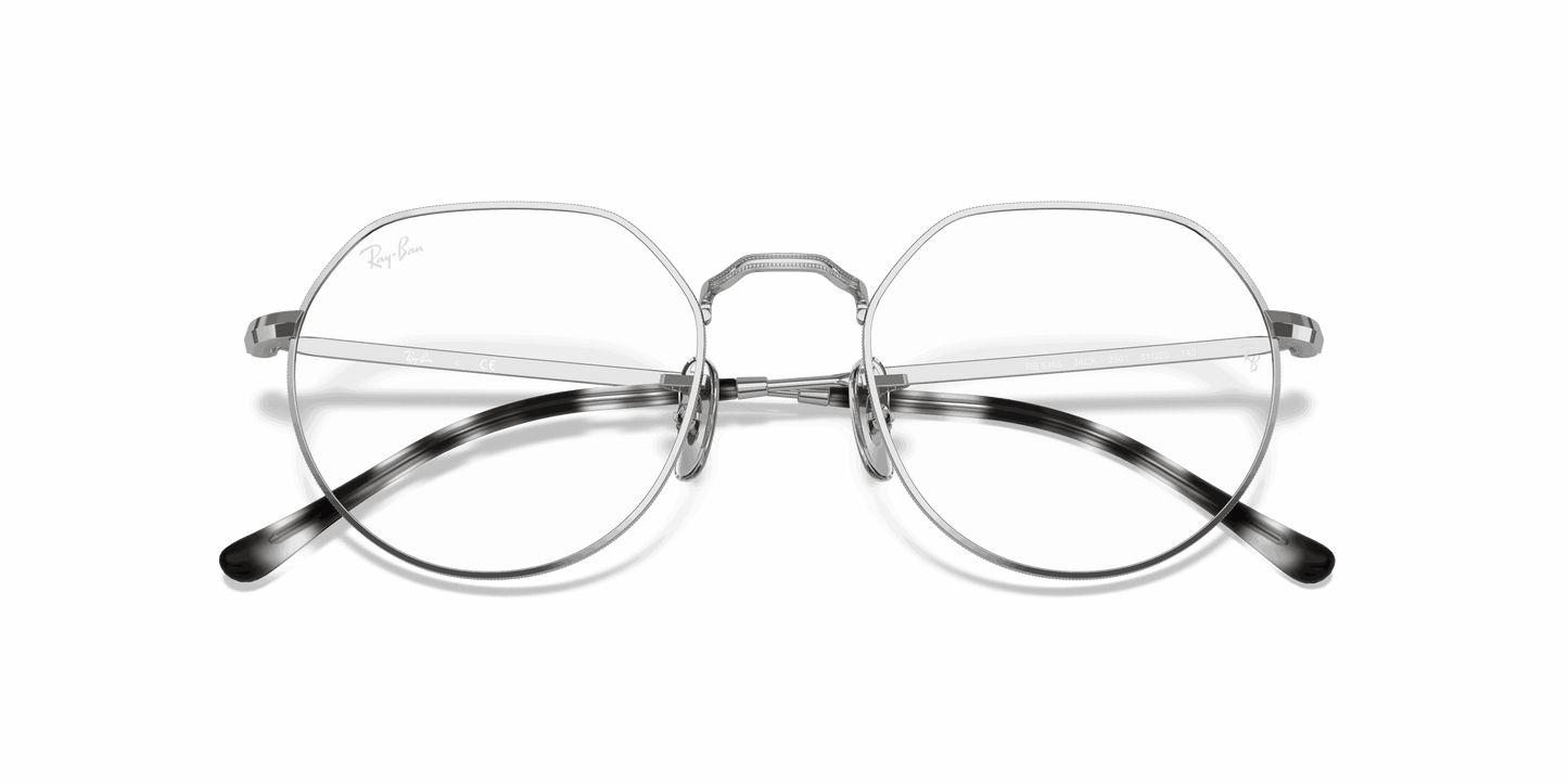 [Clear Lenses, Polished Silver Frame]