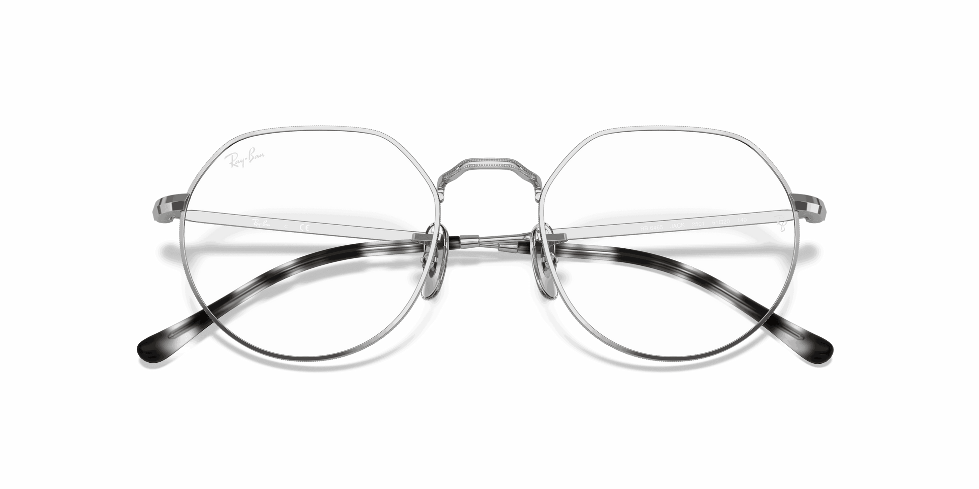 [Clear Lenses, Polished Silver Frame]