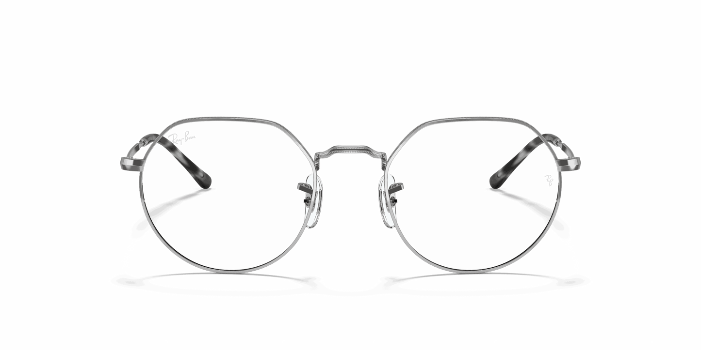 [Clear Lenses, Polished Silver Frame]