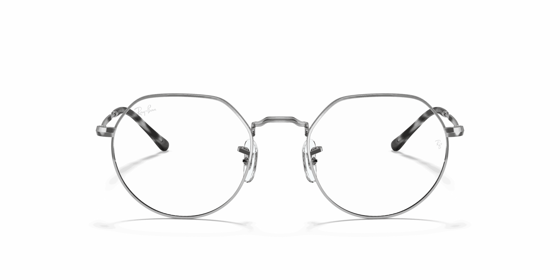 [Clear Lenses, Polished Silver Frame]